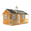 Gable Cabin W Full Side Porch